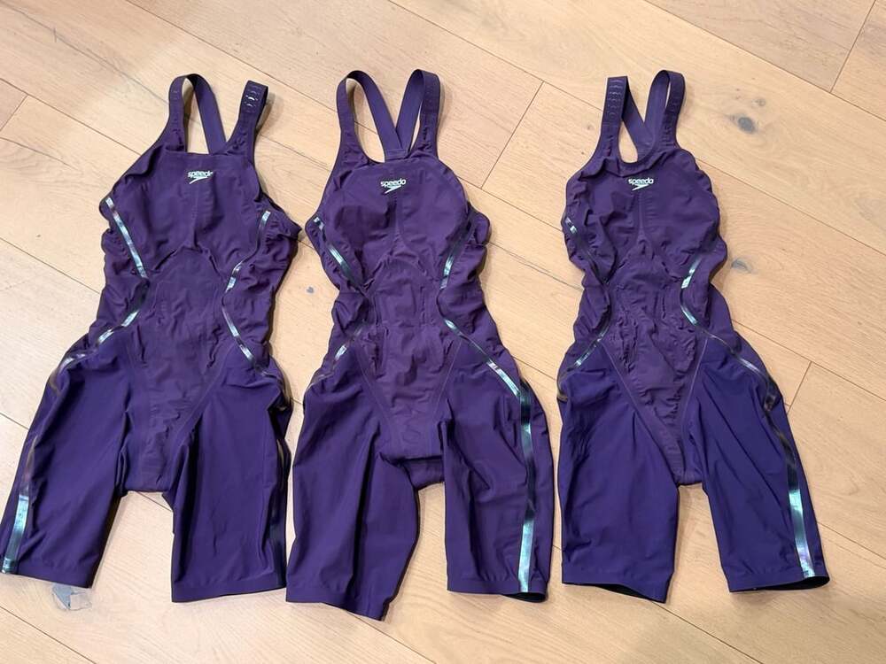 Speedo Fastskin LZR Pure Intent Openback Kneeskin Purple Reign Size 20